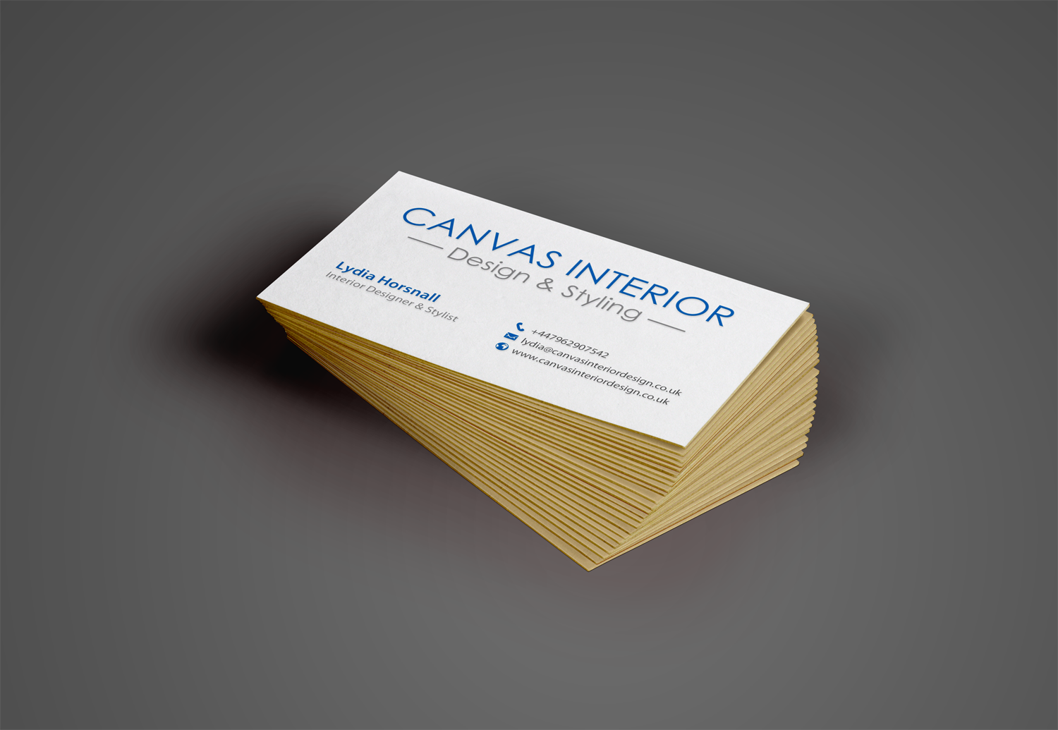 Business Card Design by chandrayaan.creative for Canvas Interior Design | Design #7826321