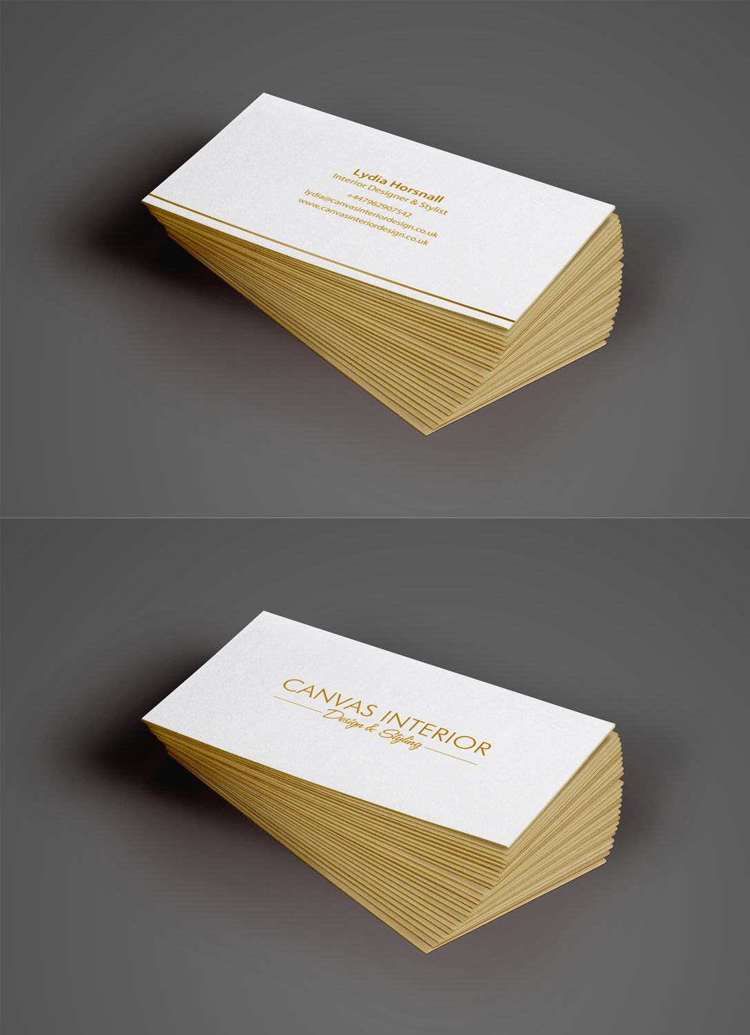 Business Card Design by chandrayaan.creative for Canvas Interior Design | Design #7842486