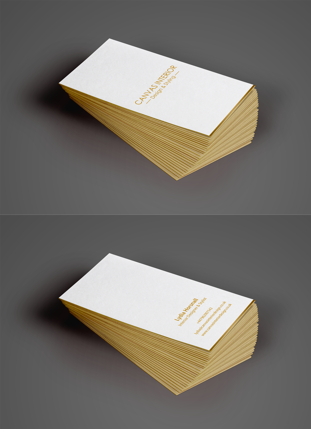Business Card Design by chandrayaan.creative for Canvas Interior Design | Design #7842487