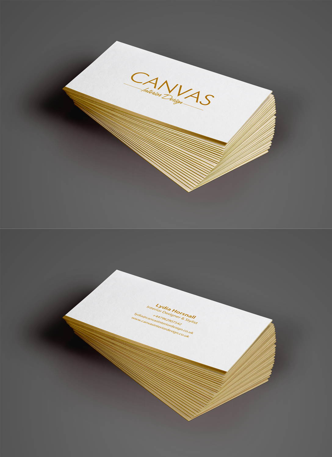 Business Card Design by chandrayaan.creative for Canvas Interior Design | Design #7876035