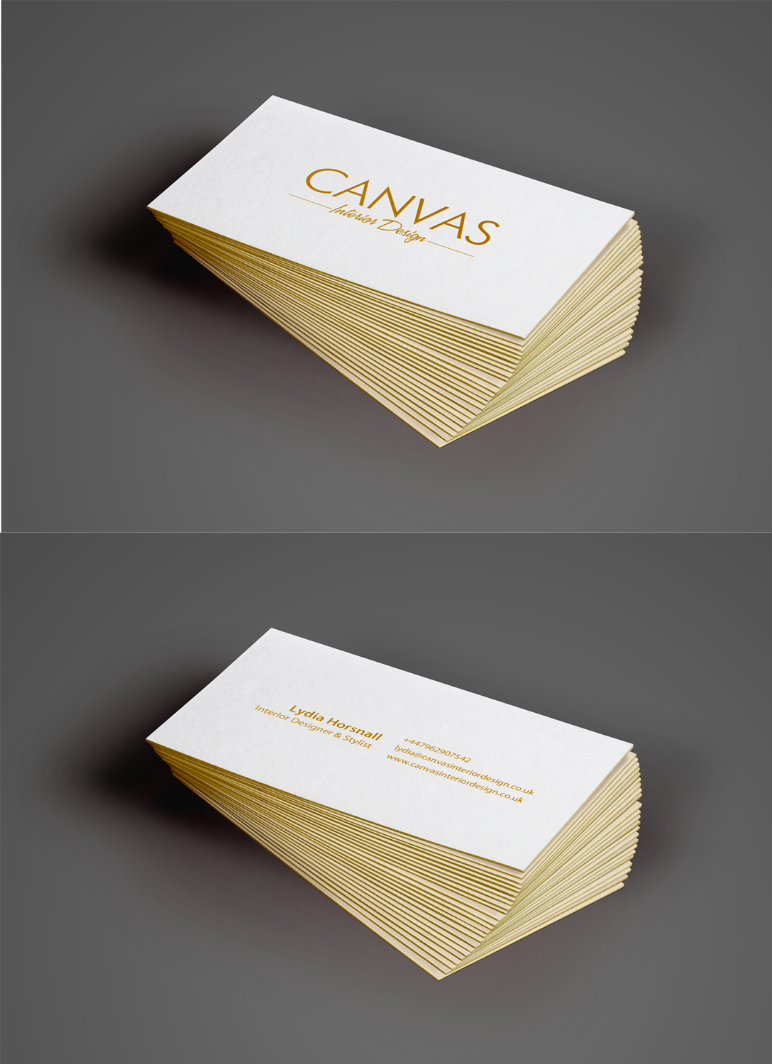 Business Card Design by chandrayaan.creative for Canvas Interior Design | Design #7876039