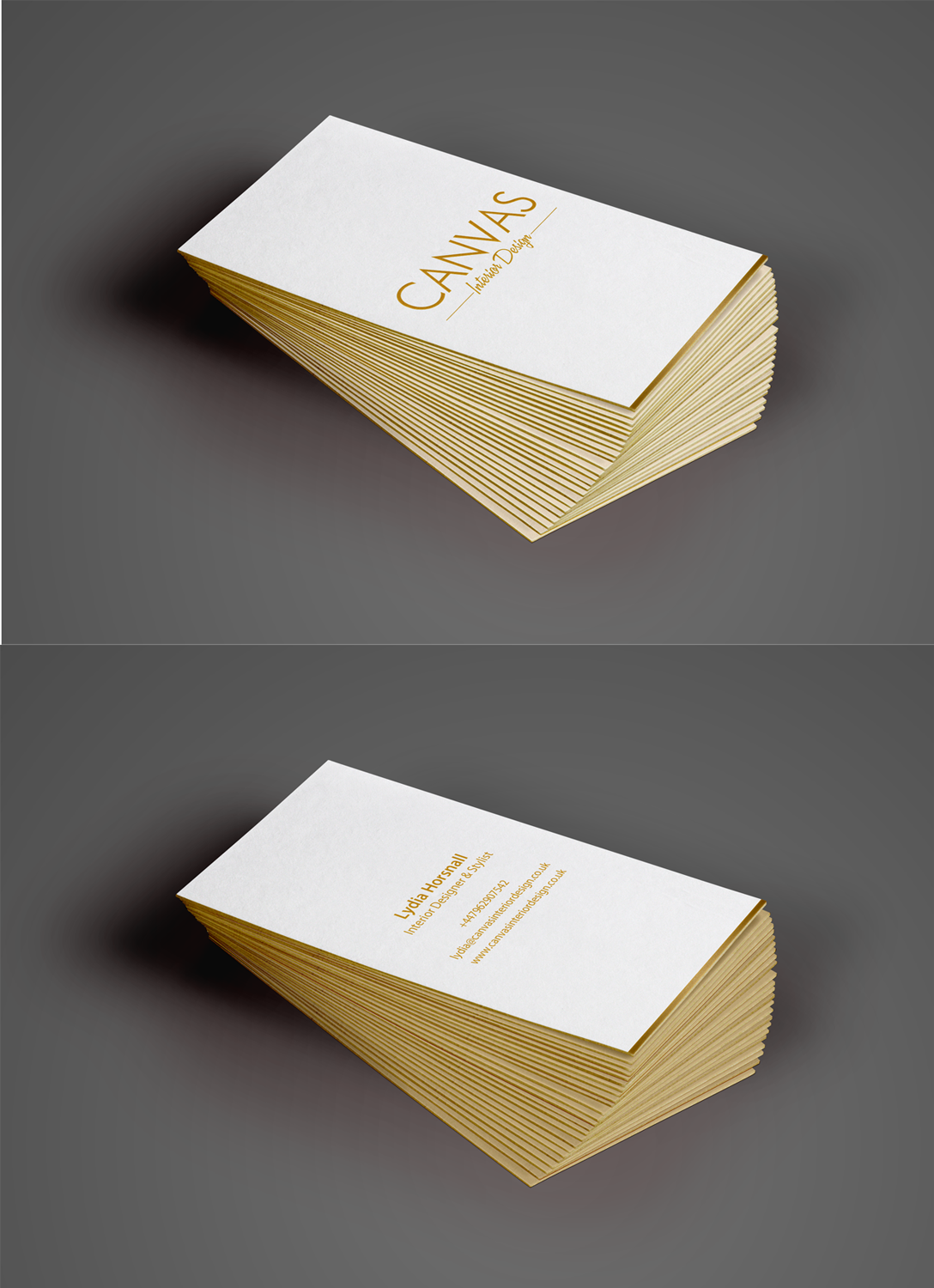Business Card Design by chandrayaan.creative for Canvas Interior Design | Design #7876043