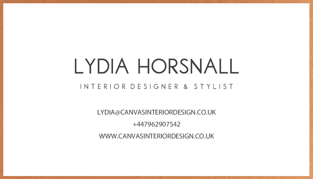 Business Card Design by Amy Curley for Canvas Interior Design | Design #7868218