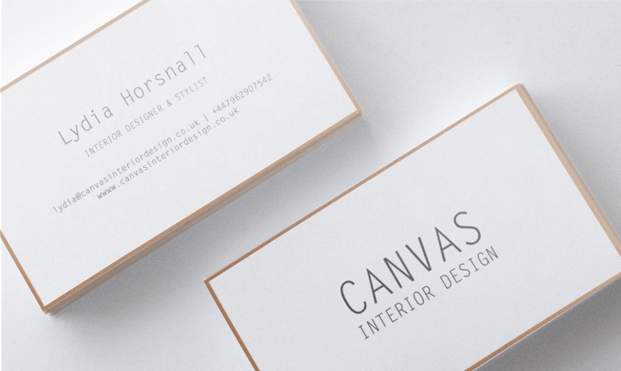 interior designer business card