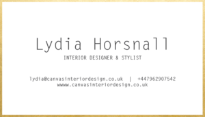 Business Card Design by Amy Curley for Canvas Interior Design | Design: #7885359