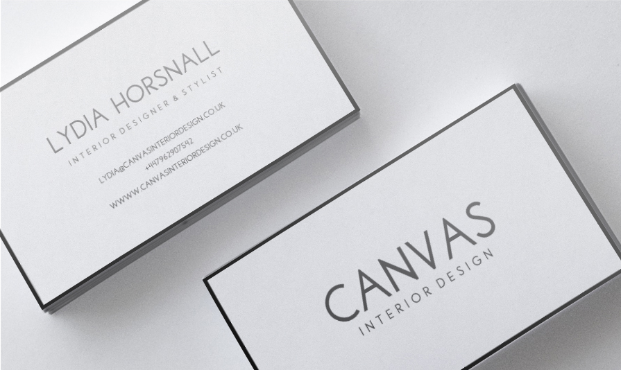 Business Card Design by Amy Curley for Canvas Interior Design | Design #7889445
