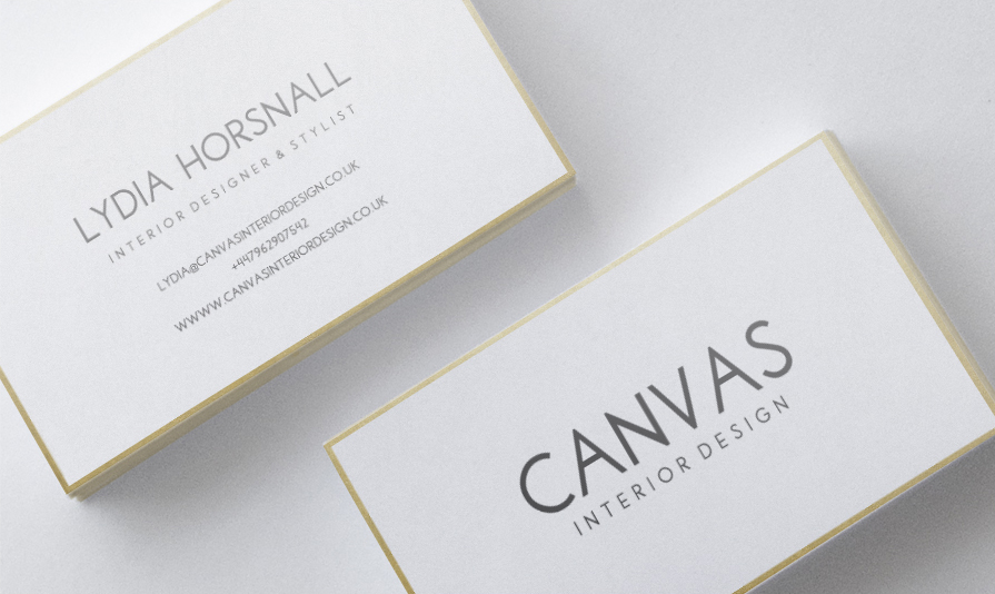 Business Card Design by Amy Curley for Canvas Interior Design | Design #7889446