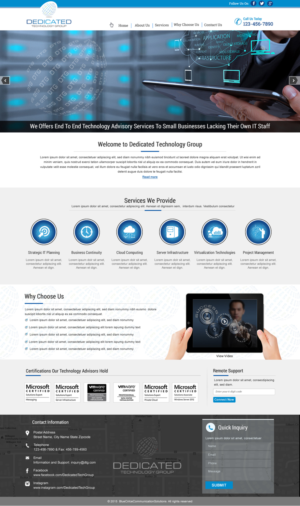 Web-Design von HarmiDesigning für Dedicated Technology Group | Design: #7829432