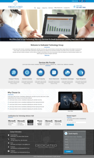 Web-Design von HarmiDesigning für Dedicated Technology Group | Design: #7829433