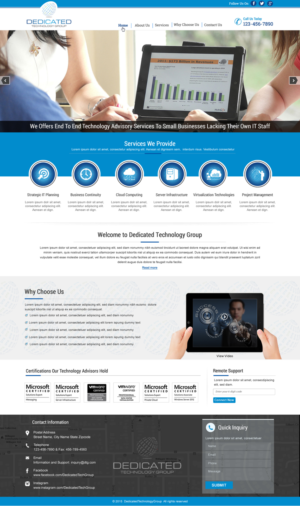 Web-Design von HarmiDesigning für Dedicated Technology Group | Design: #7863029