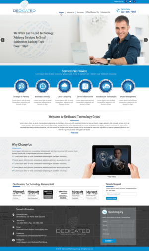 Web-Design von HarmiDesigning für Dedicated Technology Group | Design: #7863031