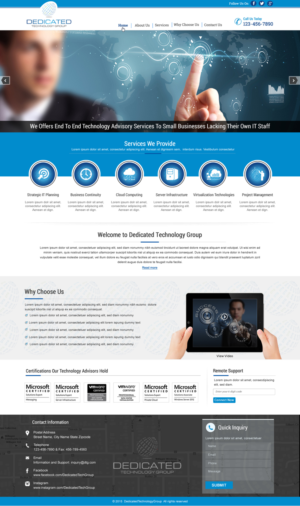 Web-Design von HarmiDesigning für Dedicated Technology Group | Design: #7863032