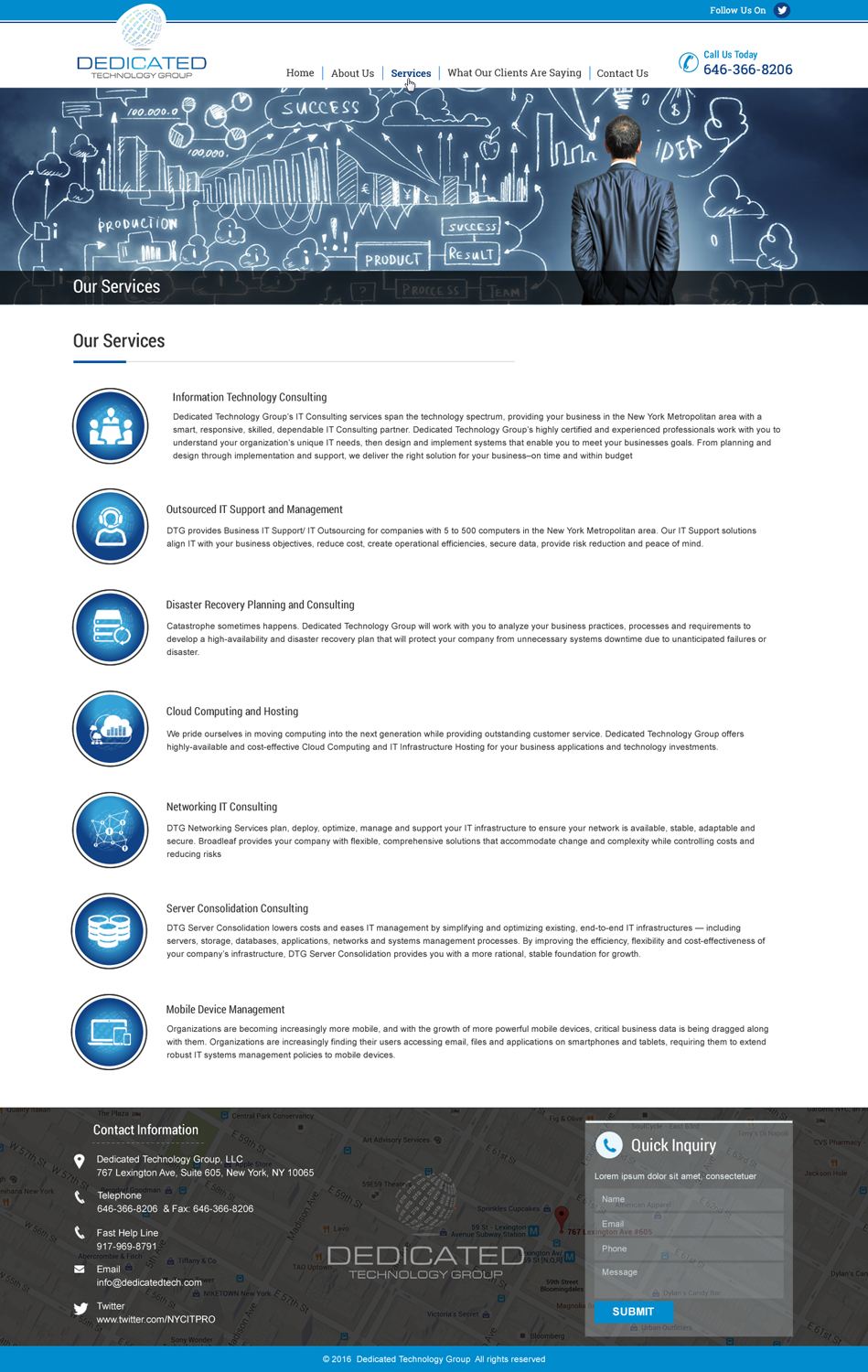 Web-Design von HarmiDesigning für Dedicated Technology Group | Design #9253337