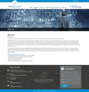 Web-Design von HarmiDesigning für Dedicated Technology Group | Design: #9253338
