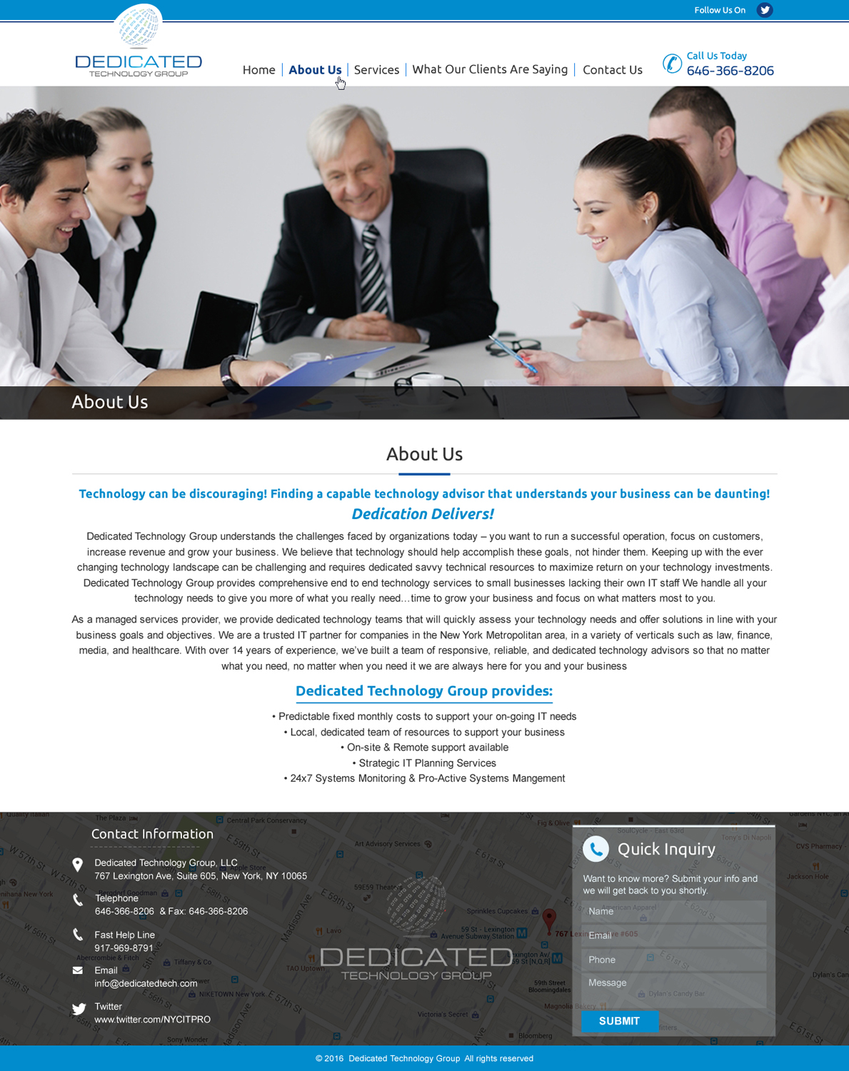Web Design by HarmiDesigning for Dedicated Technology Group | Design #9540980