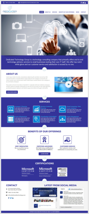 Web Design by -Marc- for Dedicated Technology Group | Design: #7893827