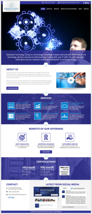 Startup Technology Consulting Firm in NYC Needs A Website | Web Design par -Marc-