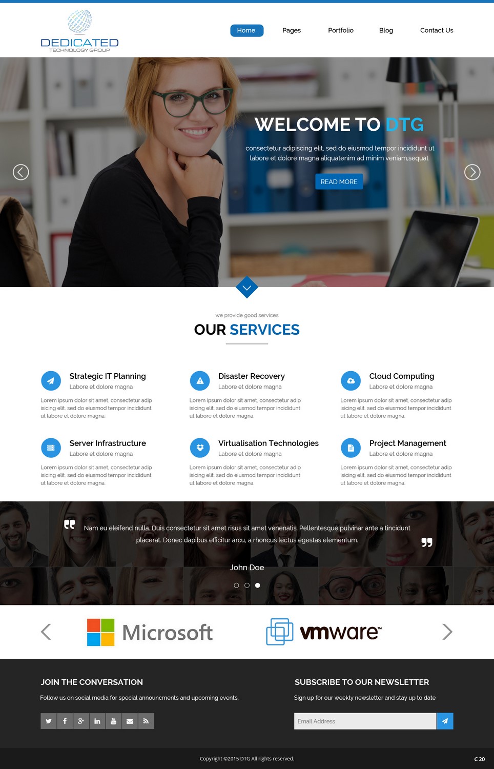 Web-Design von pb für Dedicated Technology Group | Design #7801406