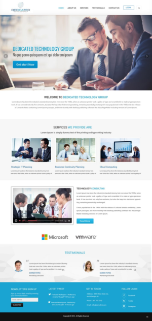 Web-Design von pb für Dedicated Technology Group | Design: #7801408
