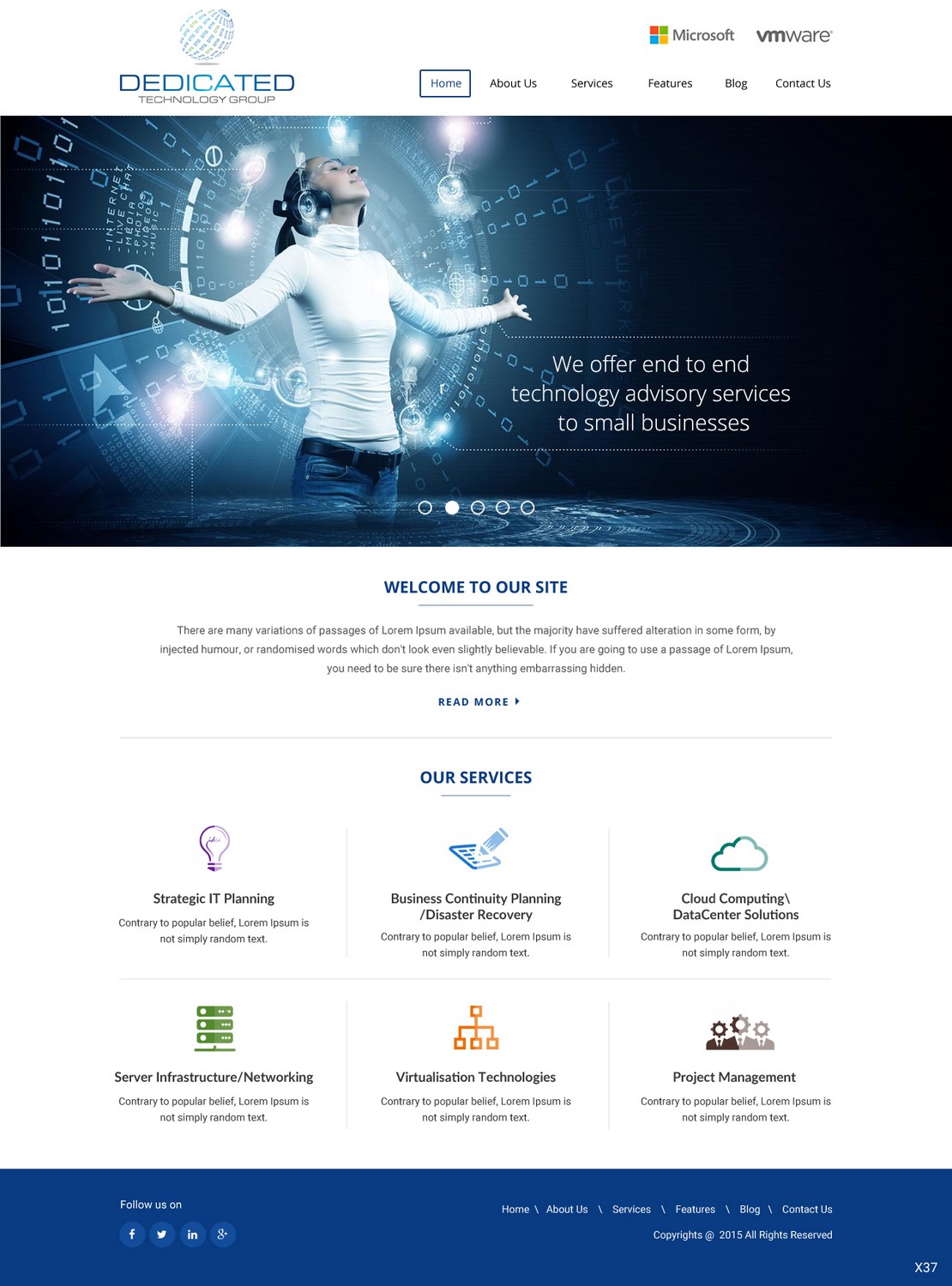 Web Design by pb for Dedicated Technology Group | Design #7801409