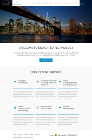 Web Design by pb for Dedicated Technology Group | Design: #7808524