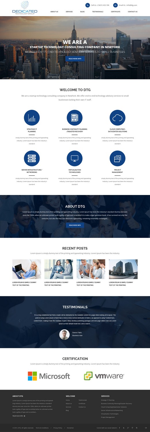 Web-Design von pb für Dedicated Technology Group | Design #7808526