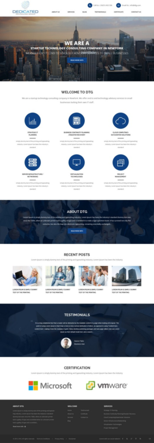 Web-Design von pb für Dedicated Technology Group | Design: #7808526