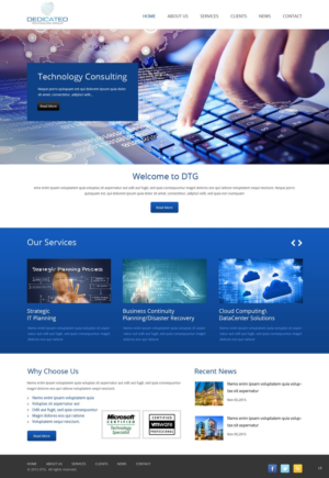 Web-Design von pb für Dedicated Technology Group | Design: #7808528