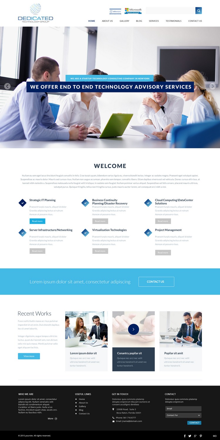 Web-Design von pb für Dedicated Technology Group | Design #7808537