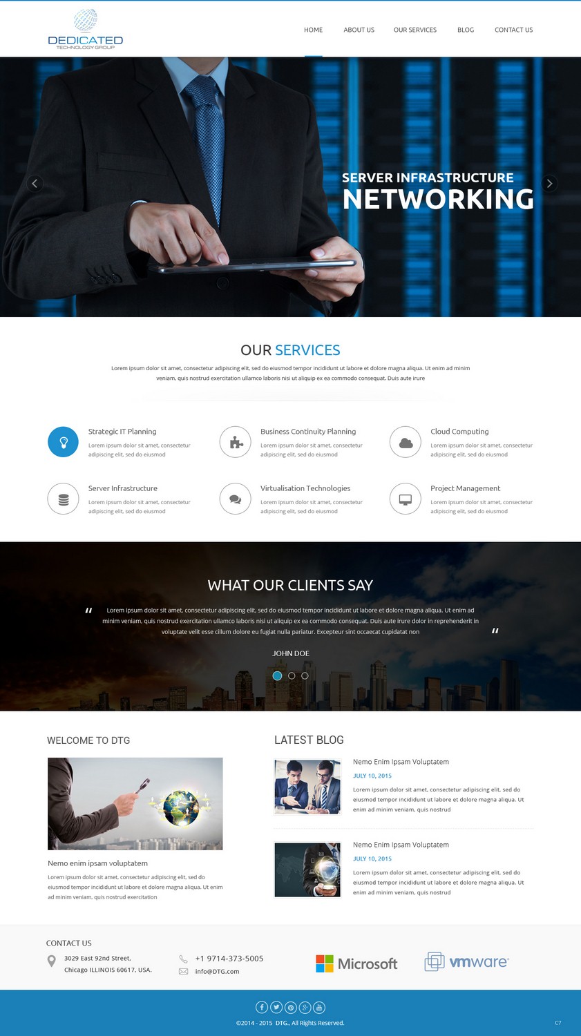 Web Design by pb for Dedicated Technology Group | Design #7808539