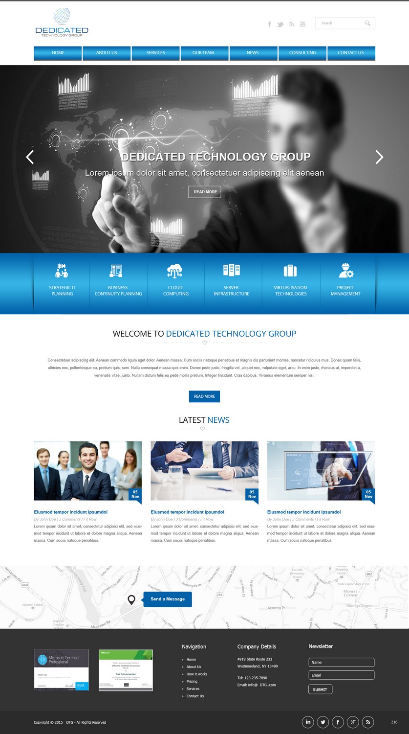 Web-Design von pb für Dedicated Technology Group | Design #7808542
