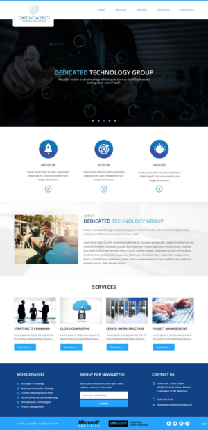 Web Design by pb for Dedicated Technology Group | Design: #7808543