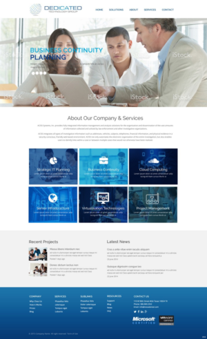 Web Design by pb for Dedicated Technology Group | Design: #7808544
