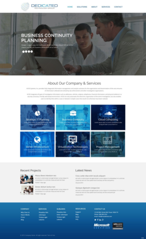 Web Design by pb for Dedicated Technology Group | Design: #7808545