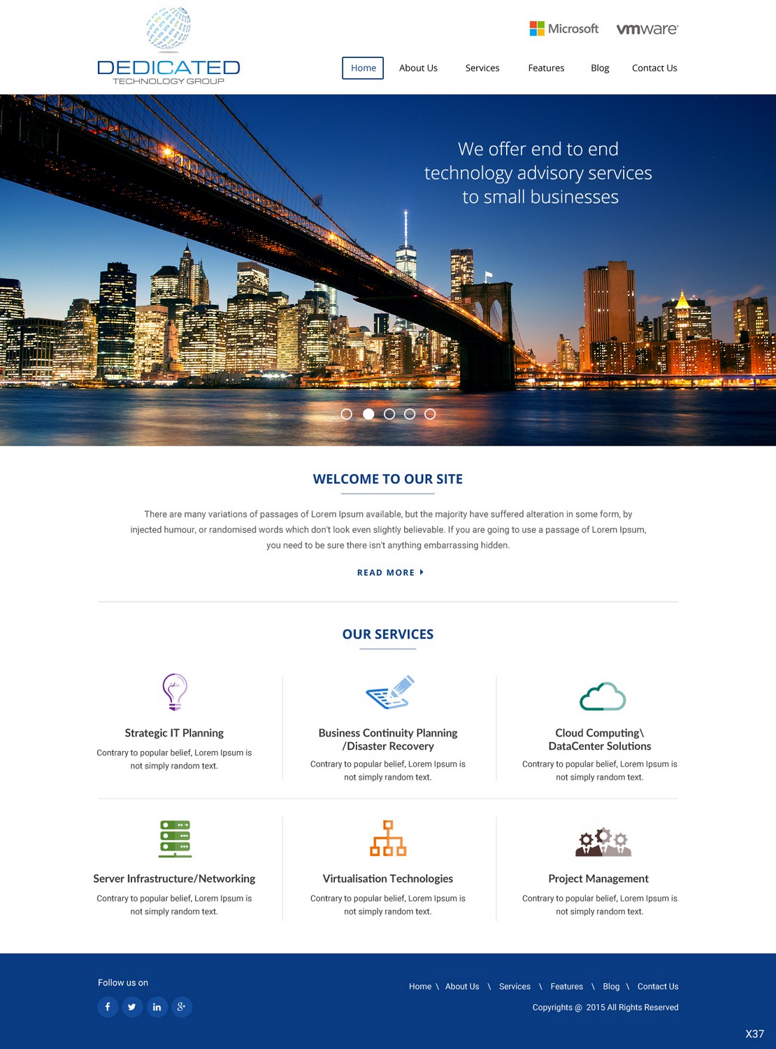 Web Design by pb for Dedicated Technology Group | Design #7940713
