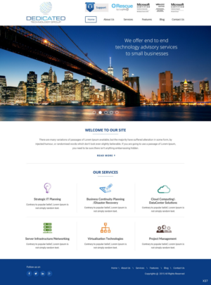 Web Design by pb for Dedicated Technology Group | Design: #7946566