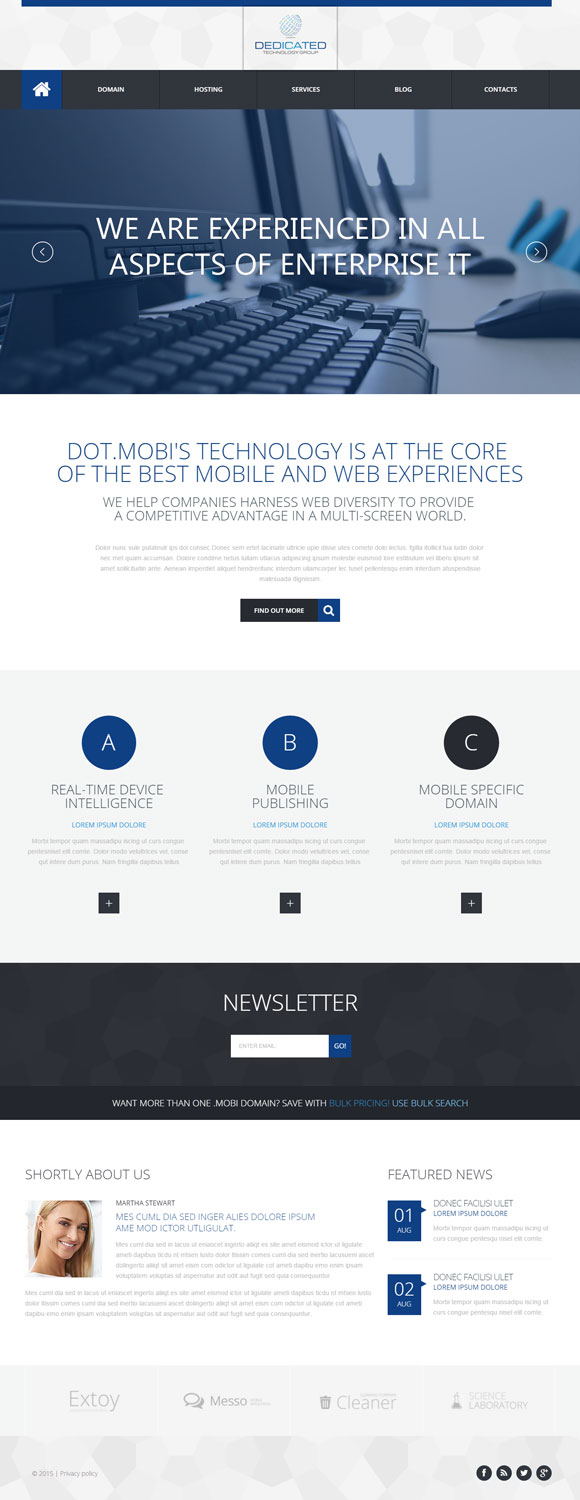 Web Design par iLibart pour Dedicated Technology Group | Design #7806421