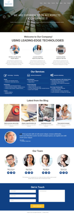 Web-Design von iLibart für Dedicated Technology Group | Design: #7806422