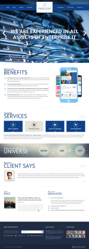 Web-Design von iLibart für Dedicated Technology Group | Design: #7806423