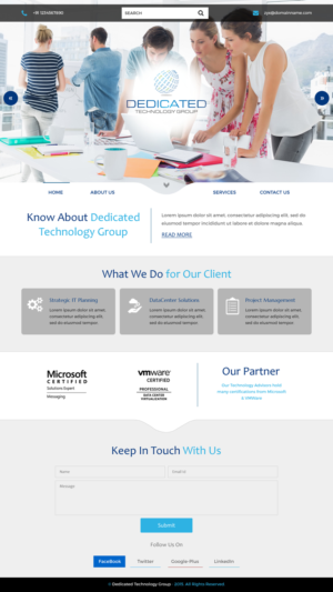 Web-Design von rightway für Dedicated Technology Group | Design: #7809123