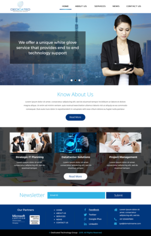 Web-Design von rightway für Dedicated Technology Group | Design: #7809127