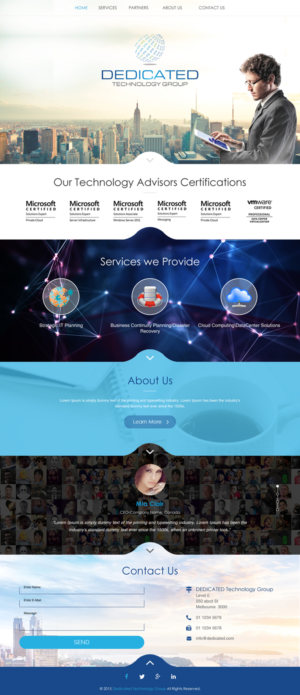 Web-Design von rightway für Dedicated Technology Group | Design: #7809131