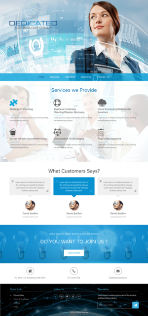 Web-Design von rightway für Dedicated Technology Group | Design: #7809137