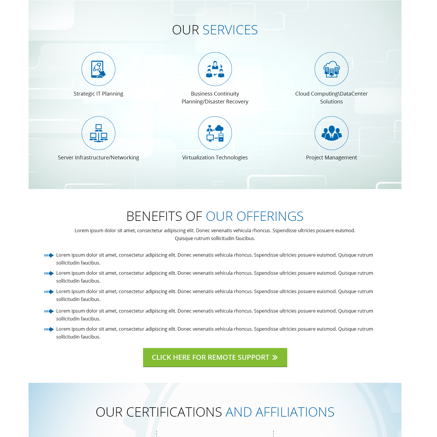 Web-Design von Shaurya Arts für Dedicated Technology Group | Design #7806335