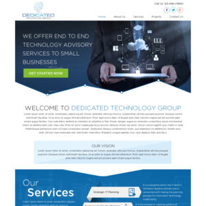 Web-Design von Shaurya Arts für Dedicated Technology Group | Design: #7815944
