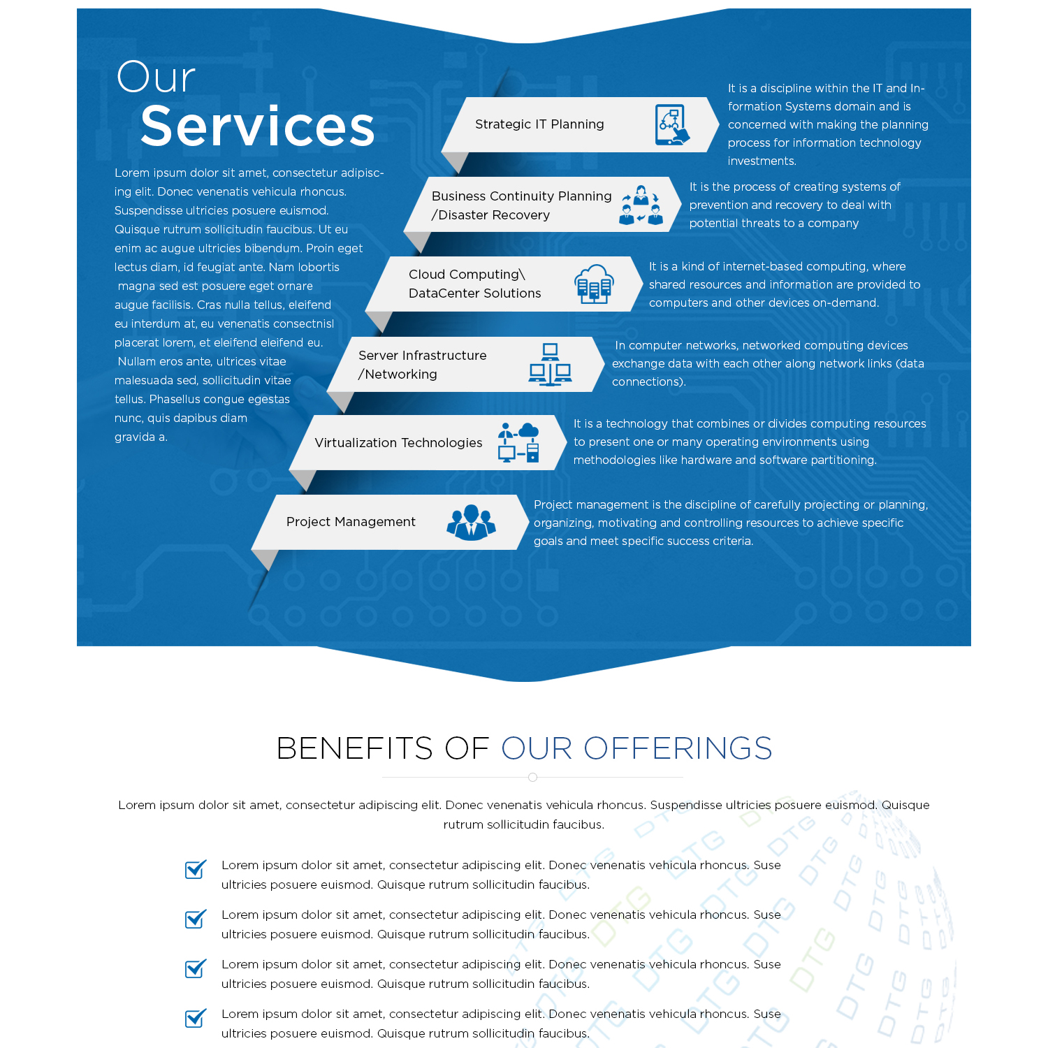 Web-Design von Shaurya Arts für Dedicated Technology Group | Design #7815945