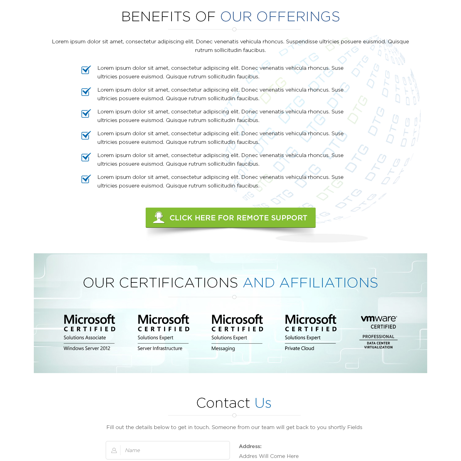 Web-Design von Shaurya Arts für Dedicated Technology Group | Design #7815947