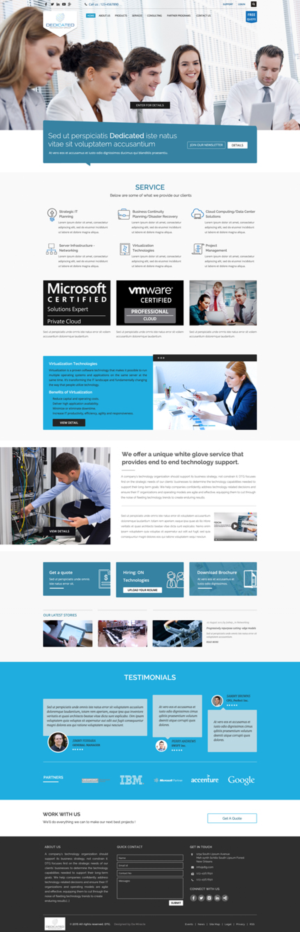 Startup Technology Consulting Firm in NYC Needs A Website | Web Design par Da Miracle