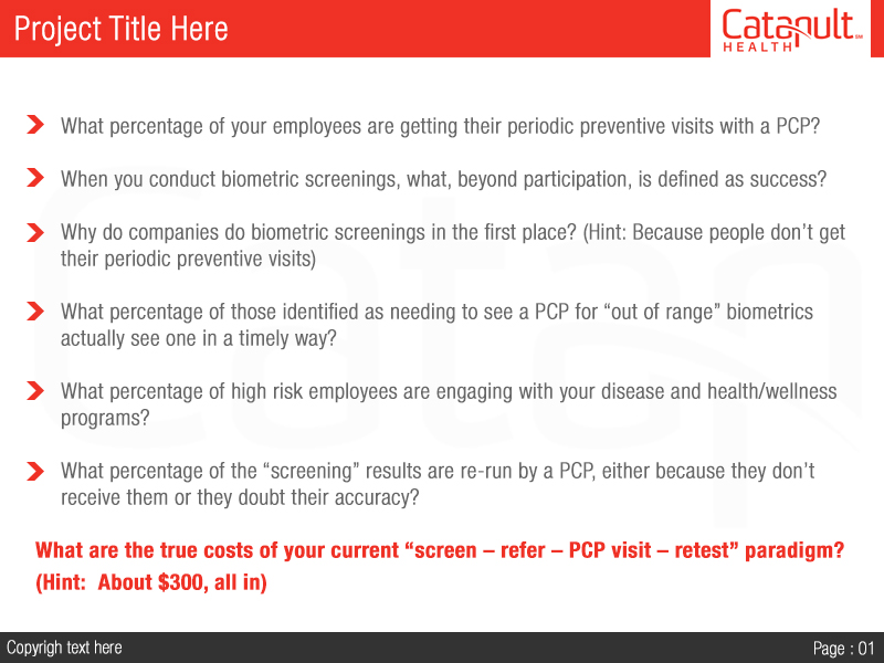 Design de PowerPoint par NexQuix pour Catapult Health | Design #7800420