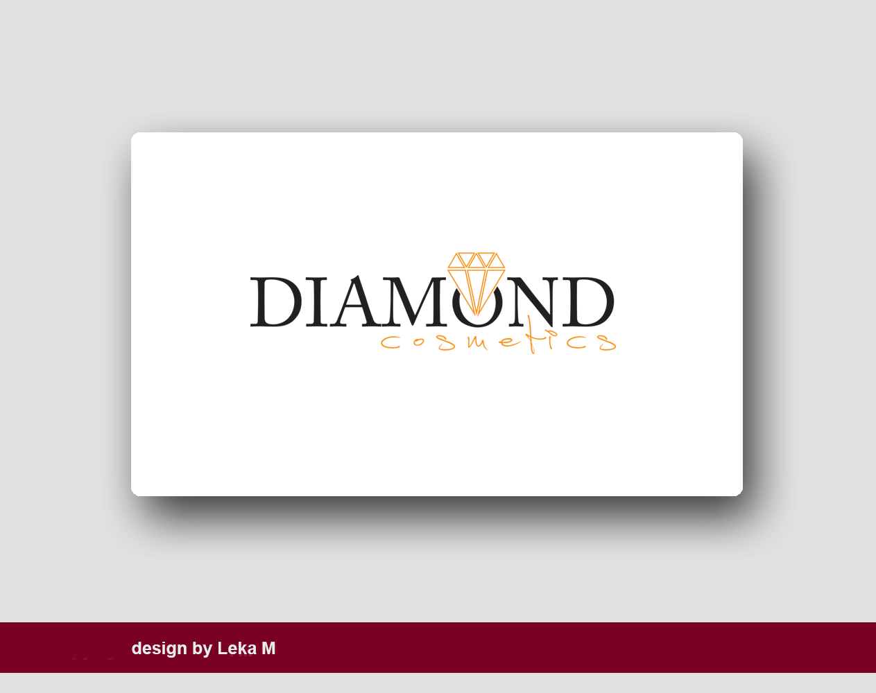 Logo Design by leka m for Diamond Cosmetics | Design #7820966